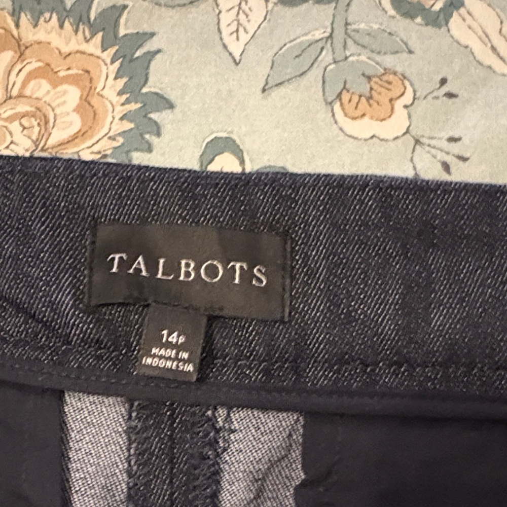 Talbots Navy Blue Ankle Jeans